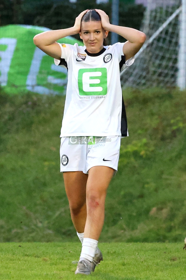 Sturm Damen - St. Poelten
OEFB Frauen Bundesliga, 4. Runde, SK Sturm Graz Damen - SKN St. Poelten, Gruabn Graz, 22.09.2024. 

Foto zeigt Marie Spiess (Sturm Damen)
