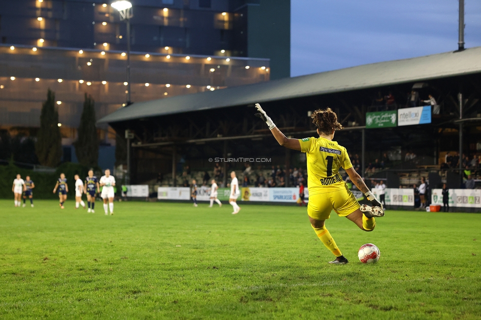 Sturm Damen - St. Poelten
OEFB Frauen Bundesliga, 4. Runde, SK Sturm Graz Damen - SKN St. Poelten, Gruabn Graz, 22.09.2024. 

Foto zeigt Lourdes Romero (Sturm Damen)
