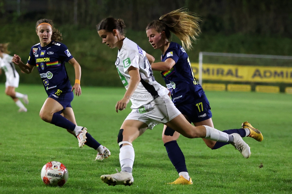 Sturm Damen - St. Poelten
OEFB Frauen Bundesliga, 4. Runde, SK Sturm Graz Damen - SKN St. Poelten, Gruabn Graz, 22.09.2024. 

Foto zeigt Leonie Christin Tragl (Sturm Damen)
