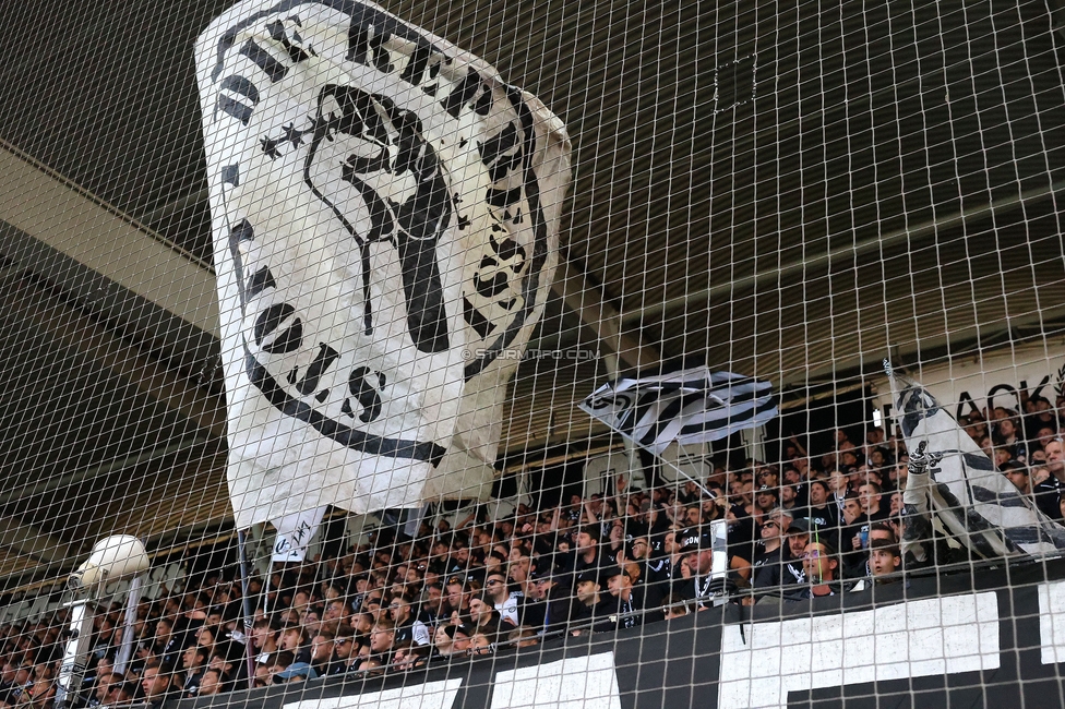 Sturm Graz - Salzburg
Oesterreichische Fussball Bundesliga, 9. Runde, SK Sturm Graz - RB Salzburg, Stadion Liebenau Graz, 06.10.2024. 

Foto zeigt Fans von Sturm
