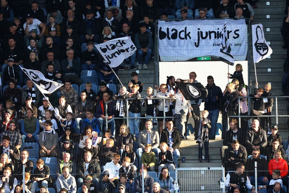 Sturm Graz - Salzburg
Oesterreichische Fussball Bundesliga, 9. Runde, SK Sturm Graz - RB Salzburg, Stadion Liebenau Graz, 06.10.2024. 

Foto zeigt Fans von Sturm
