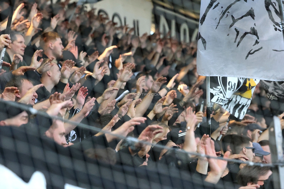 Sturm Graz - Salzburg
Oesterreichische Fussball Bundesliga, 9. Runde, SK Sturm Graz - RB Salzburg, Stadion Liebenau Graz, 06.10.2024. 

Foto zeigt Fans von Sturm
