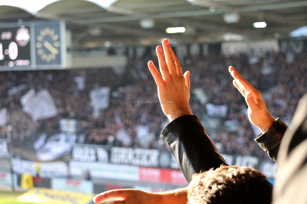 Sturm Graz - Salzburg
Oesterreichische Fussball Bundesliga, 9. Runde, SK Sturm Graz - RB Salzburg, Stadion Liebenau Graz, 06.10.2024. 

Foto zeigt Fans von Sturm
