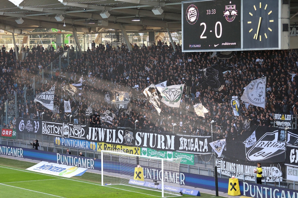 Sturm Graz - Salzburg
Oesterreichische Fussball Bundesliga, 9. Runde, SK Sturm Graz - RB Salzburg, Stadion Liebenau Graz, 06.10.2024. 

Foto zeigt Fans von Sturm
