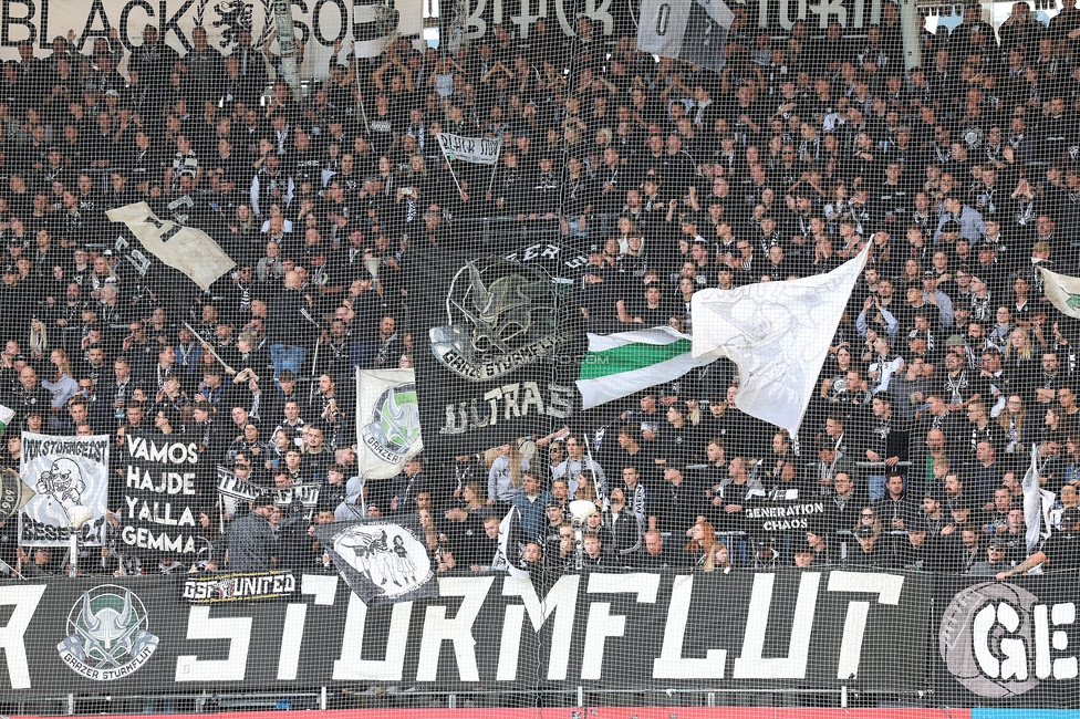 Sturm Graz - Salzburg
Oesterreichische Fussball Bundesliga, 9. Runde, SK Sturm Graz - RB Salzburg, Stadion Liebenau Graz, 06.10.2024. 

Foto zeigt Fans von Sturm
