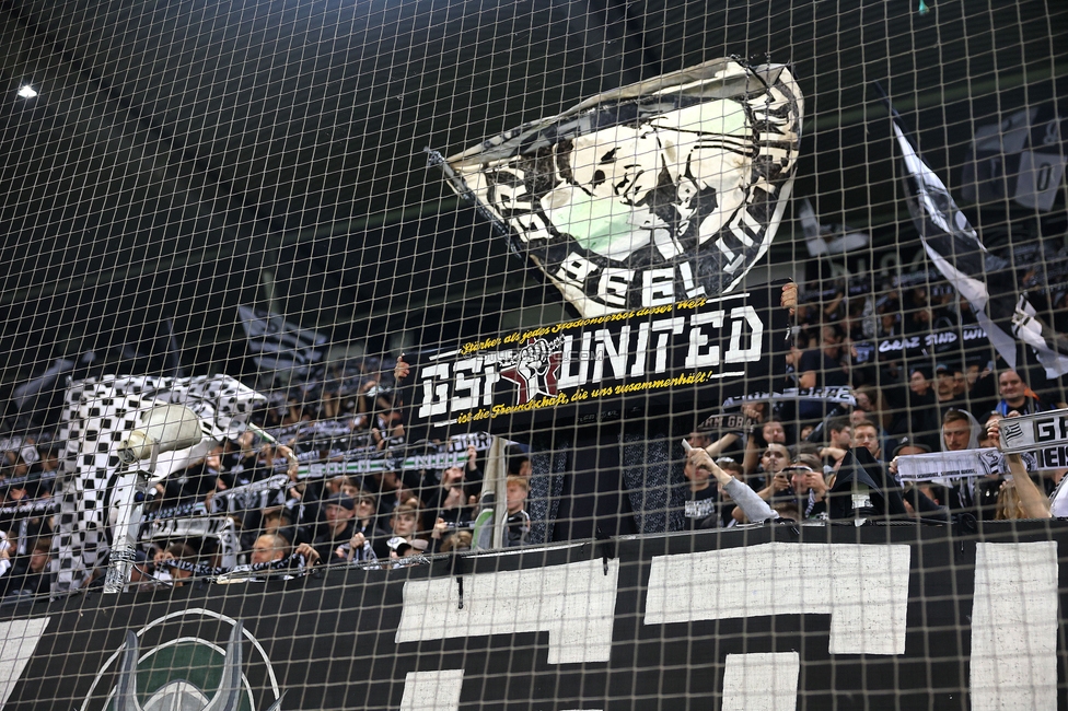 Sturm Graz - Salzburg
Oesterreichische Fussball Bundesliga, 9. Runde, SK Sturm Graz - RB Salzburg, Stadion Liebenau Graz, 06.10.2024. 

Foto zeigt Fans von Sturm
