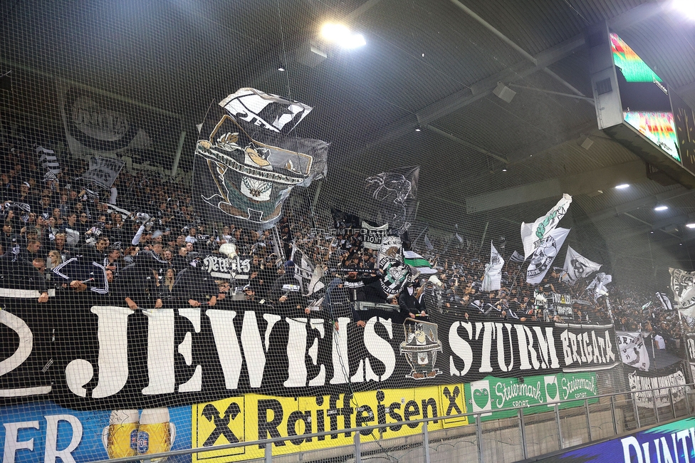 Sturm Graz - Salzburg
Oesterreichische Fussball Bundesliga, 9. Runde, SK Sturm Graz - RB Salzburg, Stadion Liebenau Graz, 06.10.2024. 

Foto zeigt Fans von Sturm
