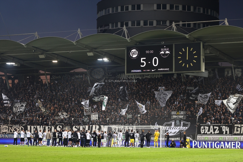 Sturm Graz - Salzburg
Oesterreichische Fussball Bundesliga, 9. Runde, SK Sturm Graz - RB Salzburg, Stadion Liebenau Graz, 06.10.2024. 

Foto zeigt Fans von Sturm
