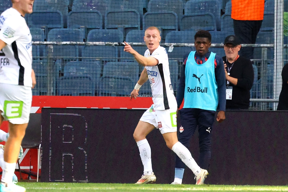 Sturm Graz - Salzburg
Oesterreichische Fussball Bundesliga, 9. Runde, SK Sturm Graz - RB Salzburg, Stadion Liebenau Graz, 06.10.2024. 

Foto zeigt Mika Biereth (Sturm)
