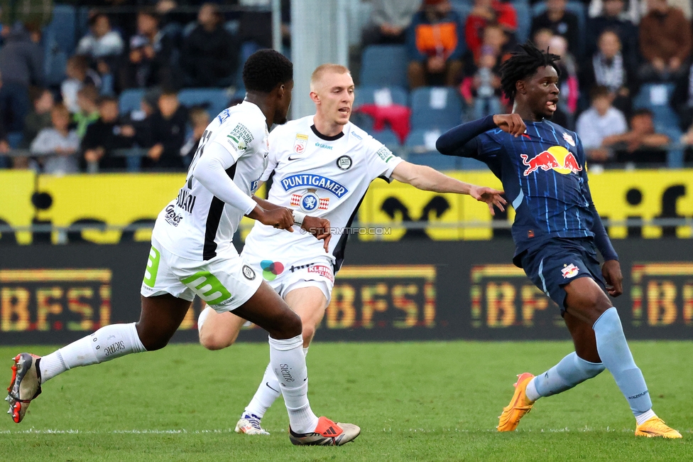 Sturm Graz - Salzburg
Oesterreichische Fussball Bundesliga, 9. Runde, SK Sturm Graz - RB Salzburg, Stadion Liebenau Graz, 06.10.2024. 

Foto zeigt Mika Biereth (Sturm)
