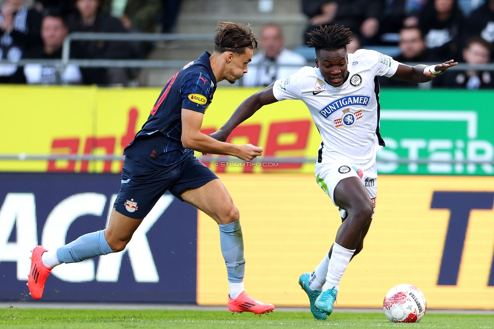 Sturm Graz - Salzburg
Oesterreichische Fussball Bundesliga, 9. Runde, SK Sturm Graz - RB Salzburg, Stadion Liebenau Graz, 06.10.2024. 

Foto zeigt Seedy Jatta (Sturm)
