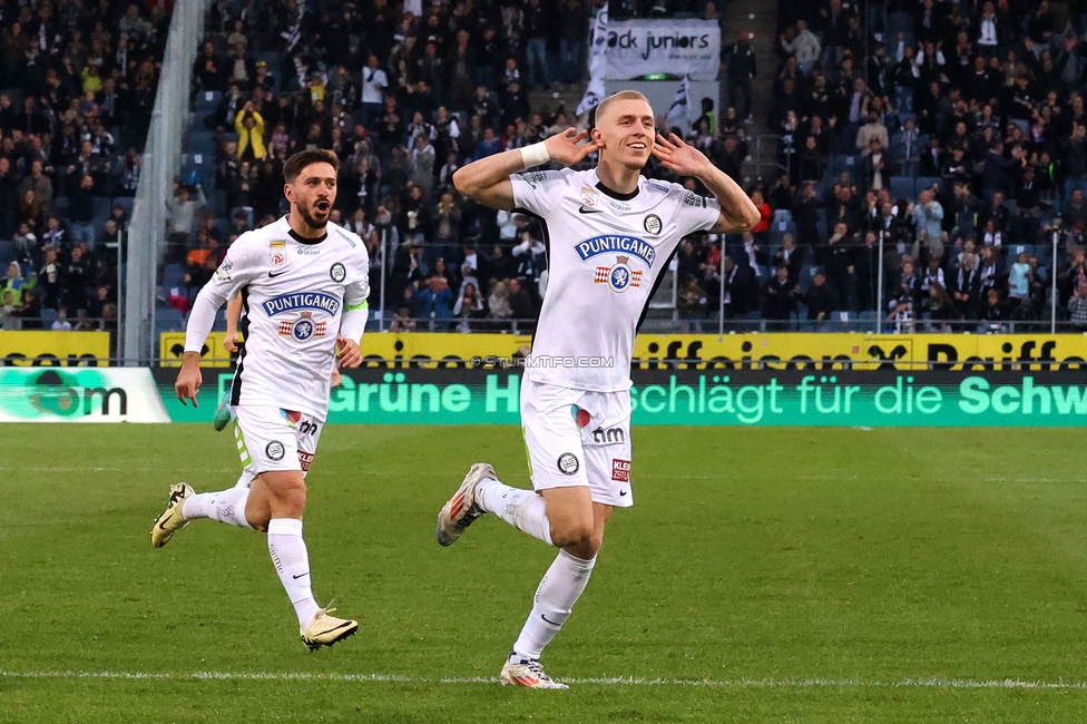 Sturm Graz - Salzburg
Oesterreichische Fussball Bundesliga, 9. Runde, SK Sturm Graz - RB Salzburg, Stadion Liebenau Graz, 06.10.2024. 

Foto zeigt Mika Biereth (Sturm)
