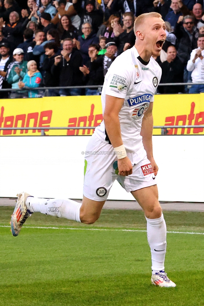 Sturm Graz - Salzburg
Oesterreichische Fussball Bundesliga, 9. Runde, SK Sturm Graz - RB Salzburg, Stadion Liebenau Graz, 06.10.2024. 

Foto zeigt Mika Biereth (Sturm)
