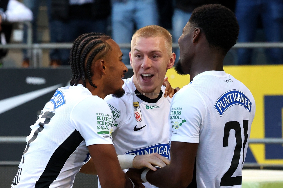 Sturm Graz - Salzburg
Oesterreichische Fussball Bundesliga, 9. Runde, SK Sturm Graz - RB Salzburg, Stadion Liebenau Graz, 06.10.2024. 

Foto zeigt Mika Biereth (Sturm)
