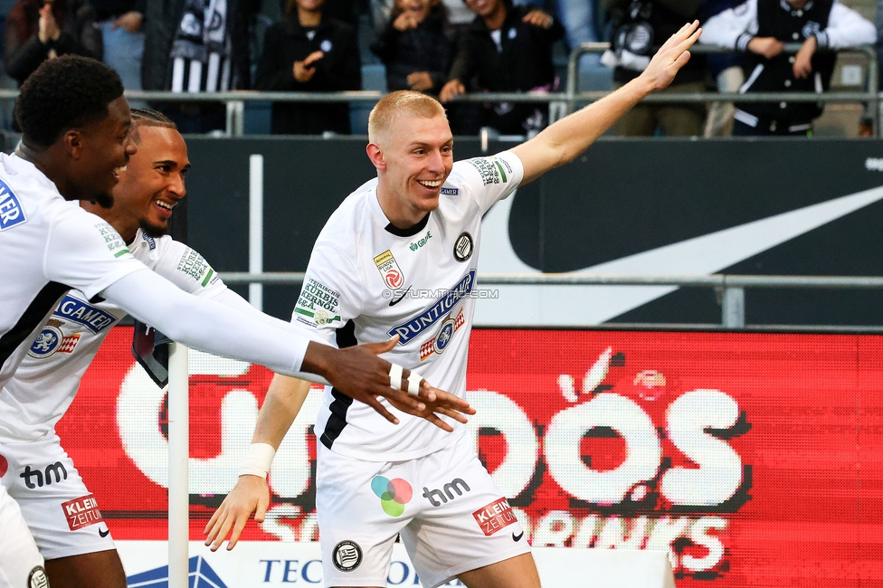 Sturm Graz - Salzburg
Oesterreichische Fussball Bundesliga, 9. Runde, SK Sturm Graz - RB Salzburg, Stadion Liebenau Graz, 06.10.2024. 

Foto zeigt Mika Biereth (Sturm)
