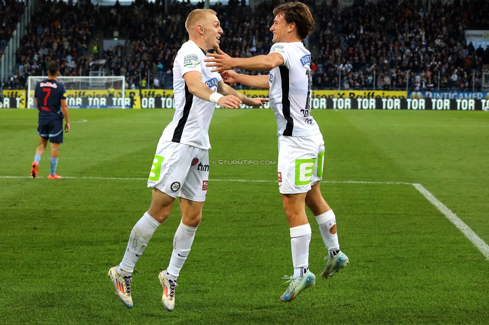 Sturm Graz - Salzburg
Oesterreichische Fussball Bundesliga, 9. Runde, SK Sturm Graz - RB Salzburg, Stadion Liebenau Graz, 06.10.2024. 

Foto zeigt Mika Biereth (Sturm)
