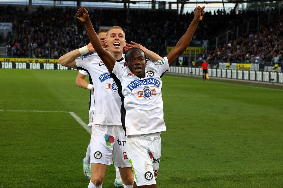 Sturm Graz - Salzburg
Oesterreichische Fussball Bundesliga, 9. Runde, SK Sturm Graz - RB Salzburg, Stadion Liebenau Graz, 06.10.2024. 

Foto zeigt Mika Biereth (Sturm)
