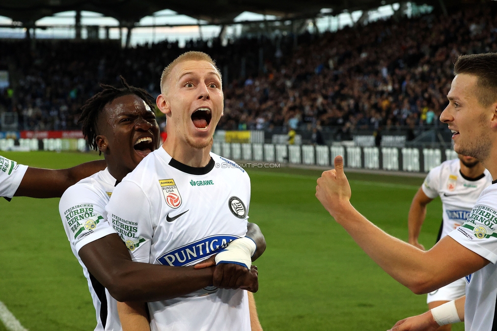 Sturm Graz - Salzburg
Oesterreichische Fussball Bundesliga, 9. Runde, SK Sturm Graz - RB Salzburg, Stadion Liebenau Graz, 06.10.2024. 

Foto zeigt Mika Biereth (Sturm)
