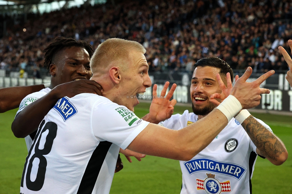 Sturm Graz - Salzburg
Oesterreichische Fussball Bundesliga, 9. Runde, SK Sturm Graz - RB Salzburg, Stadion Liebenau Graz, 06.10.2024. 

Foto zeigt Mika Biereth (Sturm)
