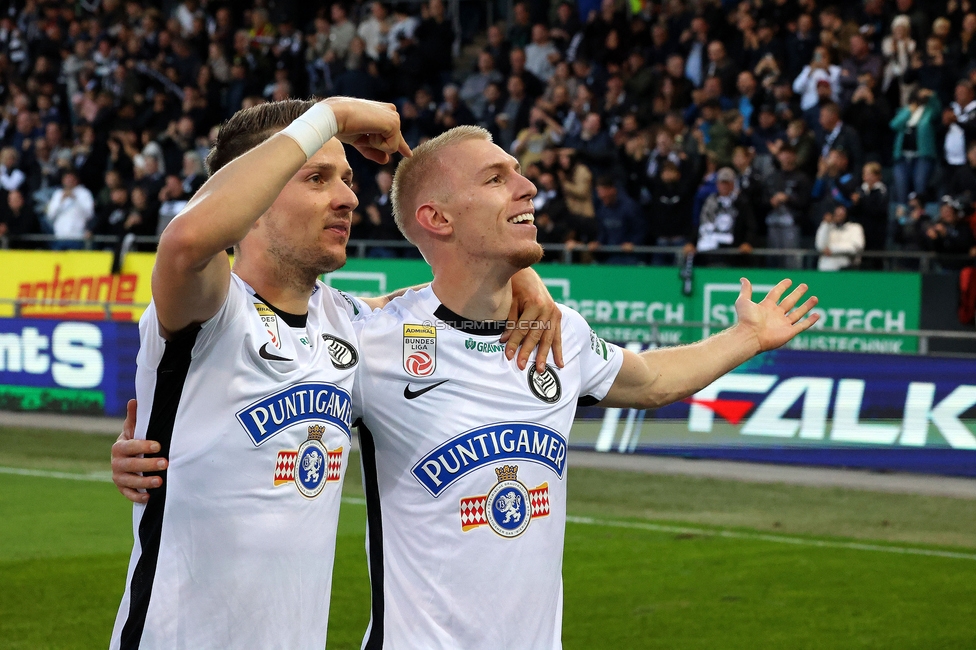 Sturm Graz - Salzburg
Oesterreichische Fussball Bundesliga, 9. Runde, SK Sturm Graz - RB Salzburg, Stadion Liebenau Graz, 06.10.2024. 

Foto zeigt Mika Biereth (Sturm)
