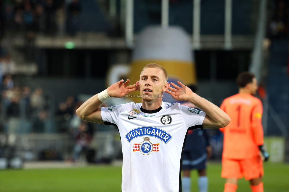 Sturm Graz - Salzburg
Oesterreichische Fussball Bundesliga, 9. Runde, SK Sturm Graz - RB Salzburg, Stadion Liebenau Graz, 06.10.2024. 

Foto zeigt Mika Biereth (Sturm)
