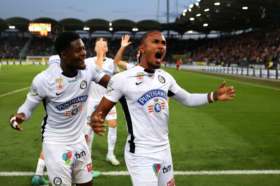 Sturm Graz - Salzburg
Oesterreichische Fussball Bundesliga, 9. Runde, SK Sturm Graz - RB Salzburg, Stadion Liebenau Graz, 06.10.2024. 

Foto zeigt Emanuel Aiwu (Sturm)
