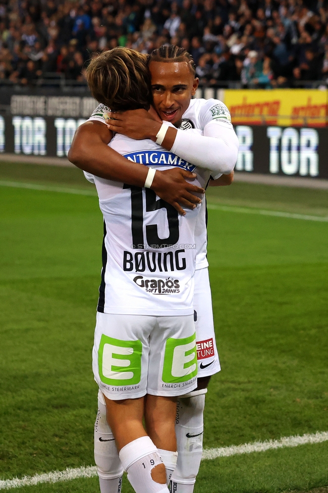 Sturm Graz - Salzburg
Oesterreichische Fussball Bundesliga, 9. Runde, SK Sturm Graz - RB Salzburg, Stadion Liebenau Graz, 06.10.2024. 

Foto zeigt Emanuel Aiwu (Sturm)
