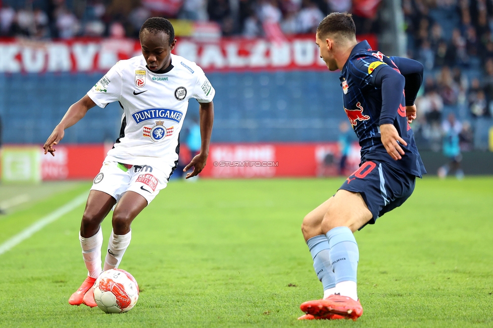 Sturm Graz - Salzburg
Oesterreichische Fussball Bundesliga, 9. Runde, SK Sturm Graz - RB Salzburg, Stadion Liebenau Graz, 06.10.2024. 

Foto zeigt Malick Junior Yalcouye (Sturm)
