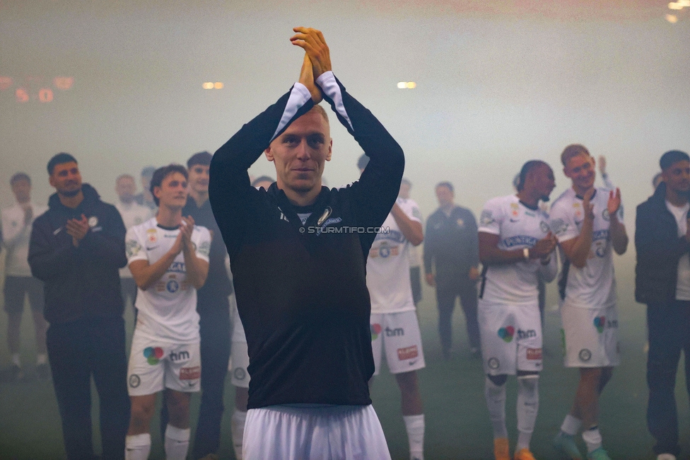 Sturm Graz - Salzburg
Oesterreichische Fussball Bundesliga, 9. Runde, SK Sturm Graz - RB Salzburg, Stadion Liebenau Graz, 06.10.2024. 

Foto zeigt Mika Biereth (Sturm)
