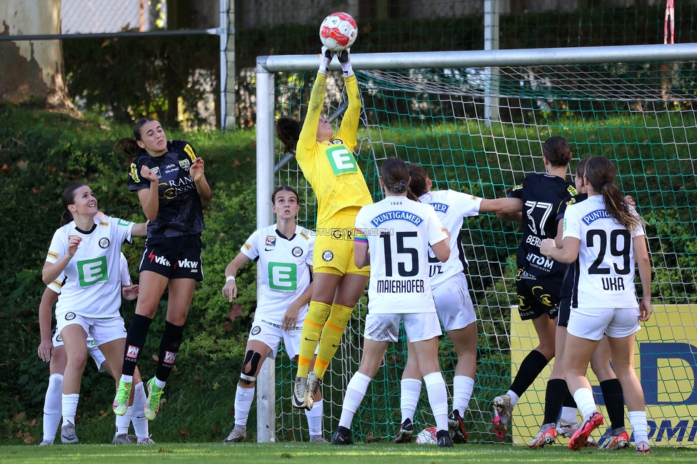 Sturm Damen - Altach
OEFB Frauen Bundesliga, 6. Runde, SK Sturm Graz Damen - SCR Altach, MURAUER Bier Arena - StFV Graz, 06.10.2024. 

Foto zeigt Lourdes Romero (Sturm Damen)
