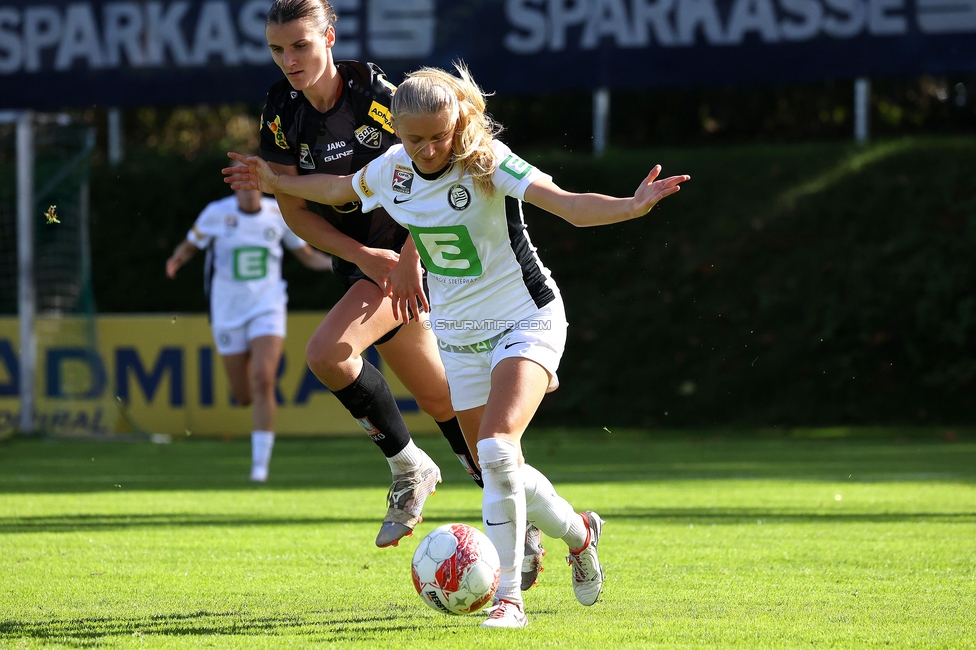 Sturm Damen - Altach
OEFB Frauen Bundesliga, 6. Runde, SK Sturm Graz Damen - SCR Altach, MURAUER Bier Arena - StFV Graz, 06.10.2024. 

Foto zeigt Sandra Jakobsen (Sturm Damen)
