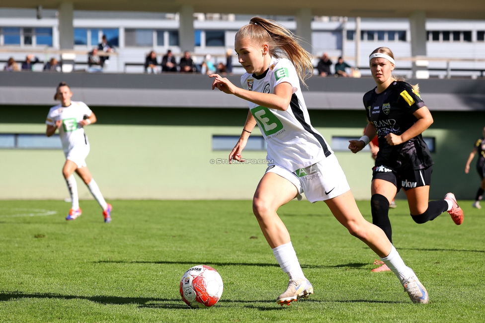 Sturm Damen - Altach
OEFB Frauen Bundesliga, 6. Runde, SK Sturm Graz Damen - SCR Altach, MURAUER Bier Arena - StFV Graz, 06.10.2024. 

Foto zeigt Lena Breznik (Sturm Damen)
