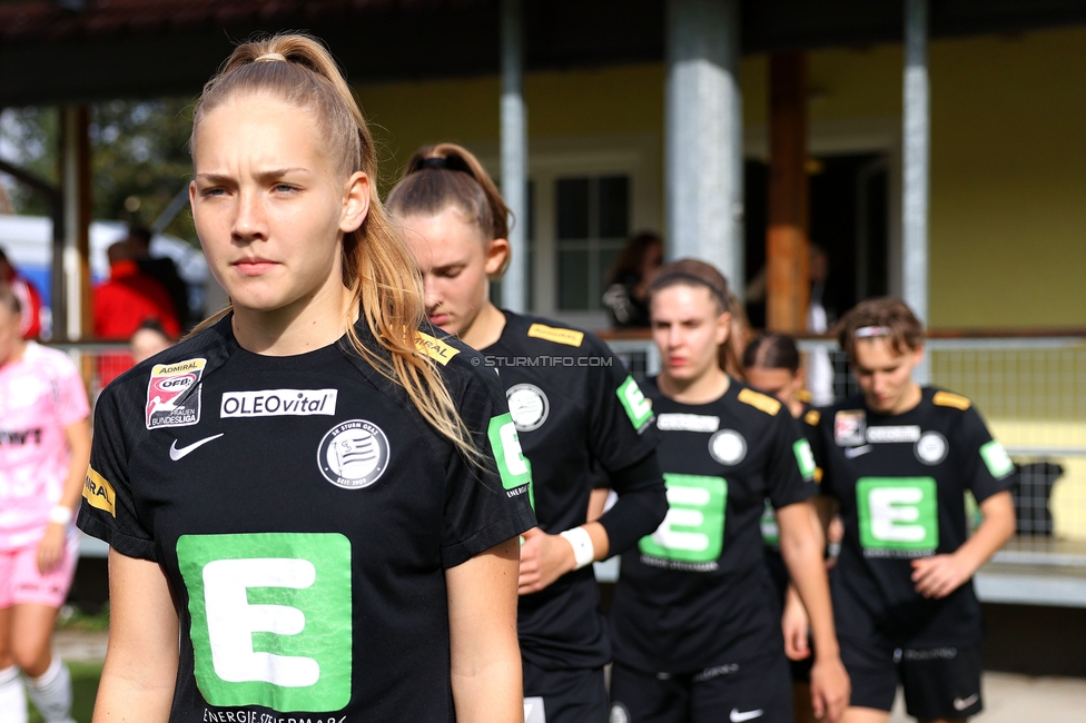 Sturm Damen - LASK
OEFB Frauen Bundesliga, 7. Runde, SK Sturm Graz Damen - LASK Damen, Anton Koch Stadion Hollenegg, 12.10.2024. 

Foto zeigt Lena Breznik (Sturm Damen)
