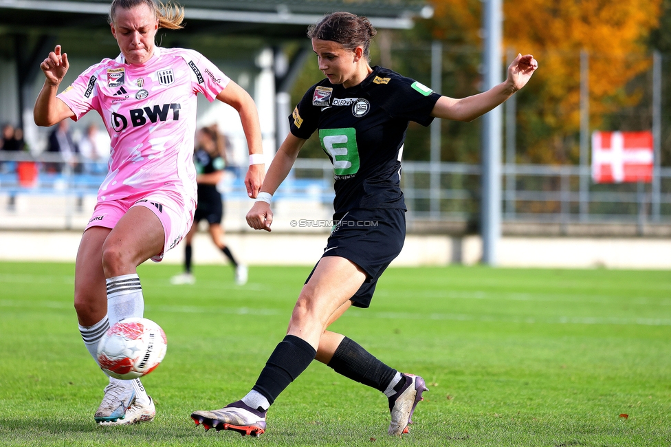 Sturm Damen - LASK
OEFB Frauen Bundesliga, 7. Runde, SK Sturm Graz Damen - LASK Damen, Anton Koch Stadion Hollenegg, 12.10.2024. 

Foto zeigt Leonie Christin Tragl (Sturm Damen)
