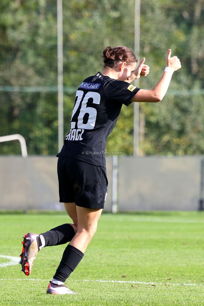 Sturm Damen - LASK
OEFB Frauen Bundesliga, 7. Runde, SK Sturm Graz Damen - LASK Damen, Anton Koch Stadion Hollenegg, 12.10.2024. 

Foto zeigt Leonie Christin Tragl (Sturm Damen)
