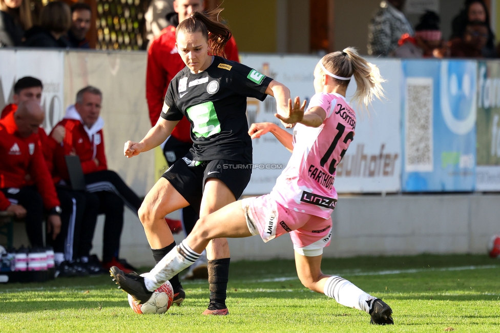 Sturm Damen - LASK
OEFB Frauen Bundesliga, 7. Runde, SK Sturm Graz Damen - LASK Damen, Anton Koch Stadion Hollenegg, 12.10.2024. 

Foto zeigt Julia Keutz (Sturm Damen)
