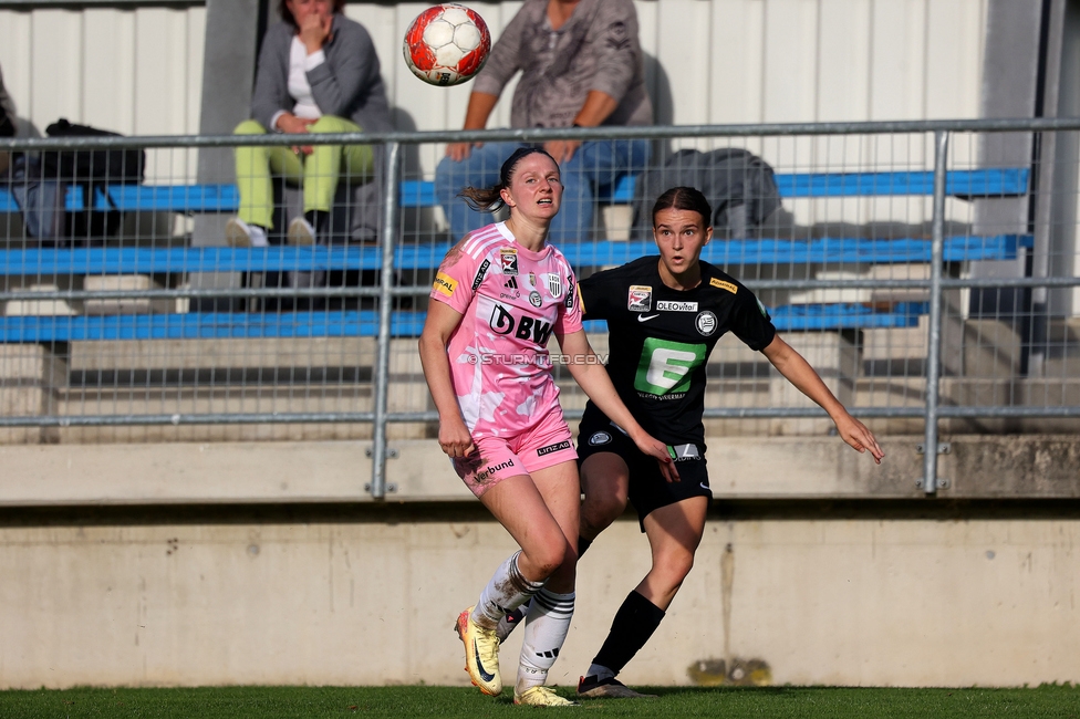 Sturm Damen - LASK
OEFB Frauen Bundesliga, 7. Runde, SK Sturm Graz Damen - LASK Damen, Anton Koch Stadion Hollenegg, 12.10.2024. 

Foto zeigt Leonie Christin Tragl (Sturm Damen)
