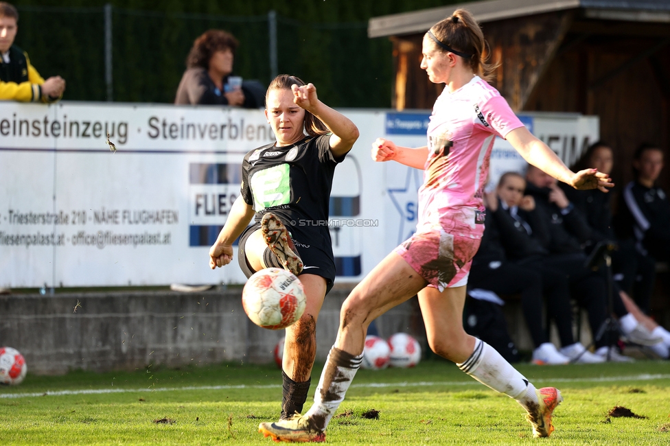 Sturm Damen - LASK
OEFB Frauen Bundesliga, 7. Runde, SK Sturm Graz Damen - LASK Damen, Anton Koch Stadion Hollenegg, 12.10.2024. 

Foto zeigt Julia Keutz (Sturm Damen)
