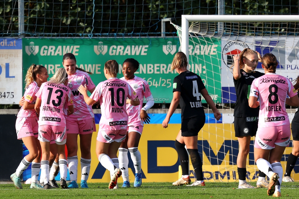 Sturm Damen - LASK
OEFB Frauen Bundesliga, 7. Runde, SK Sturm Graz Damen - LASK Damen, Anton Koch Stadion Hollenegg, 12.10.2024. 

Foto zeigt Laura Lillholm-Petersen (Sturm Damen)
