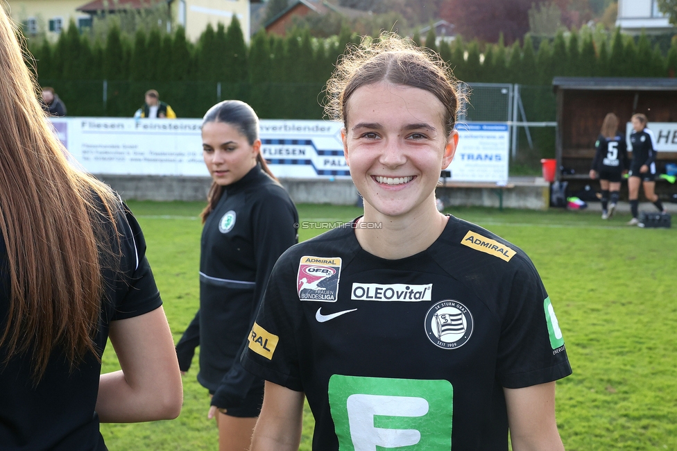 Sturm Damen - LASK
OEFB Frauen Bundesliga, 7. Runde, SK Sturm Graz Damen - LASK Damen, Anton Koch Stadion Hollenegg, 12.10.2024. 

Foto zeigt Leonie Christin Tragl (Sturm Damen)
