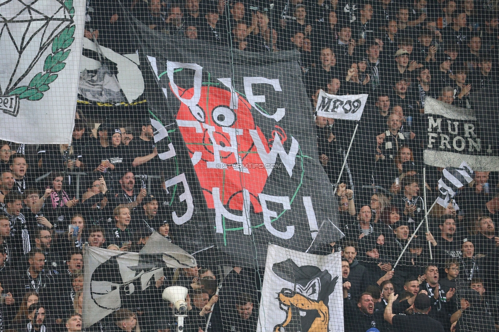 Sturm Graz - GAK
Oesterreichische Fussball Bundesliga, 10. Runde, SK Sturm Graz - Grazer AK, Stadion Liebenau Graz, 19.10.2024. 

Foto zeigt Fans von Sturm
Schlüsselwörter: jewels