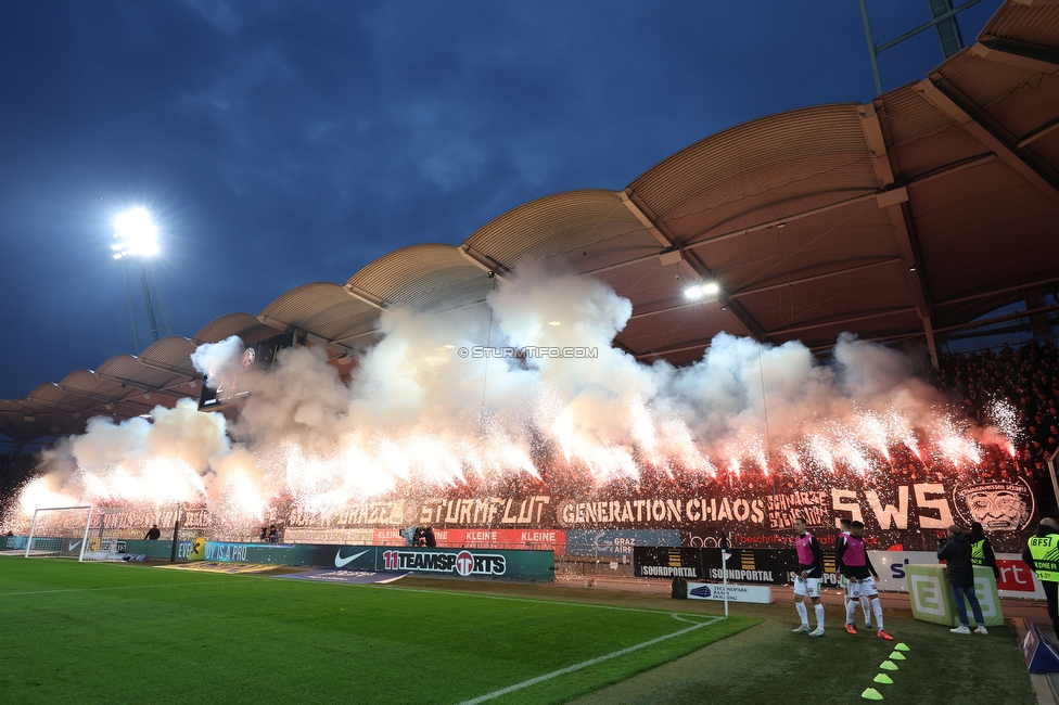 Sturm Graz - GAK
Oesterreichische Fussball Bundesliga, 10. Runde, SK Sturm Graz - Grazer AK, Stadion Liebenau Graz, 19.10.2024. 

Foto zeigt Fans von Sturm
Schlüsselwörter: pyrotechnik