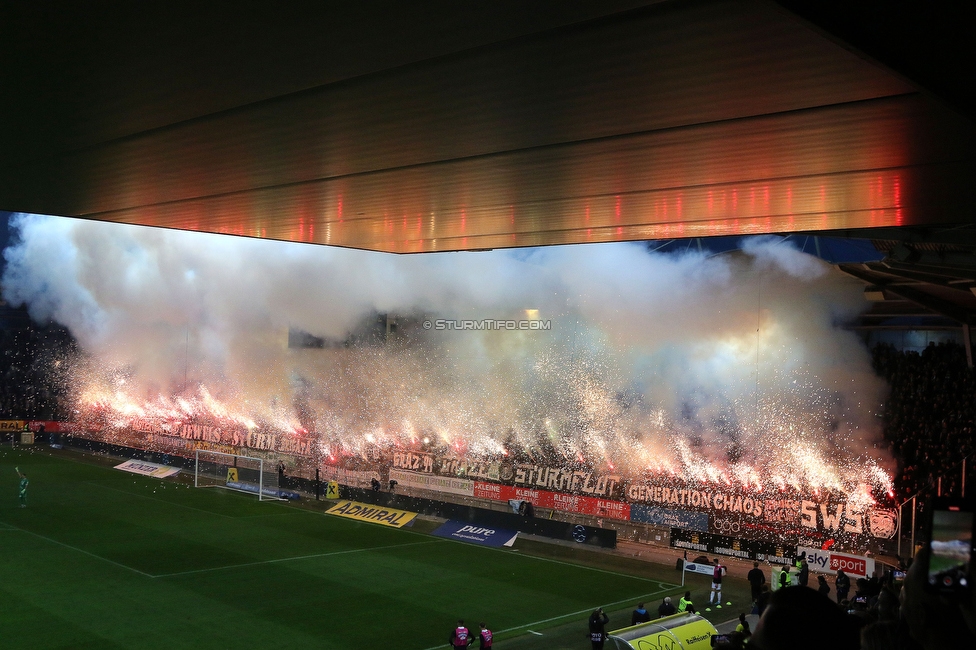 Sturm Graz - GAK
Oesterreichische Fussball Bundesliga, 10. Runde, SK Sturm Graz - Grazer AK, Stadion Liebenau Graz, 19.10.2024. 

Foto zeigt Fans von Sturm
Schlüsselwörter: pyrotechnik