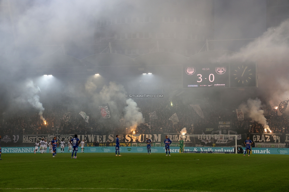 Sturm Graz - GAK
Oesterreichische Fussball Bundesliga, 10. Runde, SK Sturm Graz - Grazer AK, Stadion Liebenau Graz, 19.10.2024. 

Foto zeigt Fans von Sturm
Schlüsselwörter: pyrotechnik