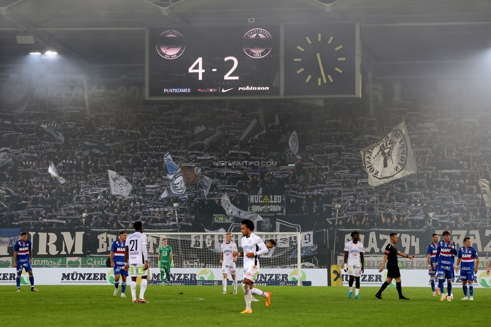 Sturm Graz - GAK
Oesterreichische Fussball Bundesliga, 10. Runde, SK Sturm Graz - Grazer AK, Stadion Liebenau Graz, 19.10.2024. 

Foto zeigt Fans von Sturm
