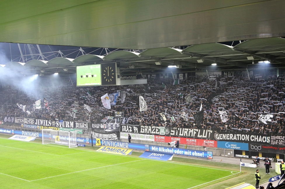 Sturm Graz - GAK
Oesterreichische Fussball Bundesliga, 10. Runde, SK Sturm Graz - Grazer AK, Stadion Liebenau Graz, 19.10.2024. 

Foto zeigt Fans von Sturm
Schlüsselwörter: schals