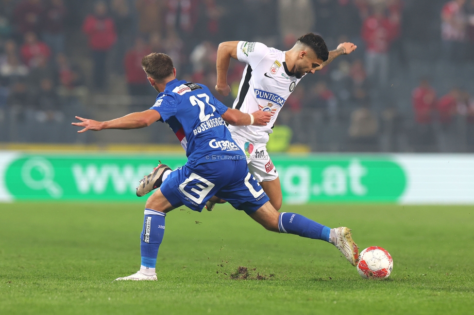 Sturm Graz - GAK
Oesterreichische Fussball Bundesliga, 10. Runde, SK Sturm Graz - Grazer AK, Stadion Liebenau Graz, 19.10.2024. 

Foto zeigt Jusuf Gazibegovic (Sturm)
