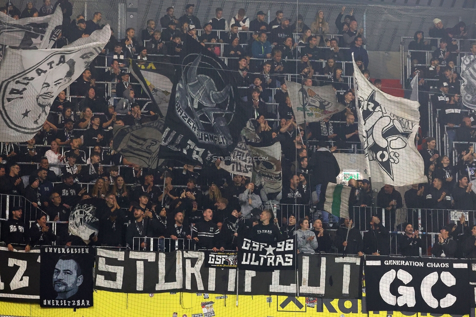 LASK - Sturm Graz
Oesterreichische Fussball Bundesliga, 1. Runde, LASK - SK Sturm Graz, Arena Linz, 27.10.2024. 

Foto zeigt Fans von Sturm
Schlüsselwörter: sturmflut