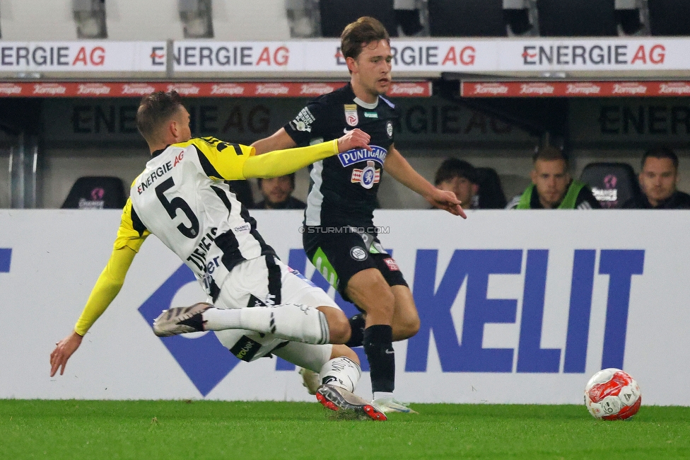 LASK - Sturm Graz
Oesterreichische Fussball Bundesliga, 1. Runde, LASK - SK Sturm Graz, Arena Linz, 27.10.2024. 

Foto zeigt William Boeving (Sturm)
