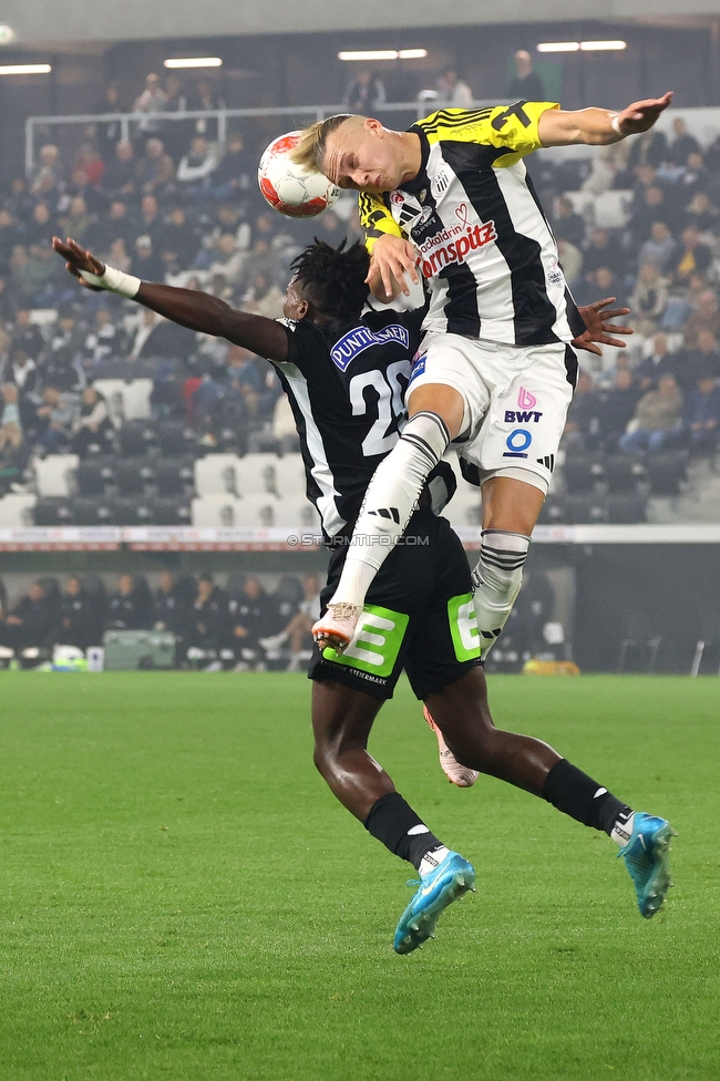 LASK - Sturm Graz
Oesterreichische Fussball Bundesliga, 1. Runde, LASK - SK Sturm Graz, Arena Linz, 27.10.2024. 

Foto zeigt Seedy Jatta (Sturm)
